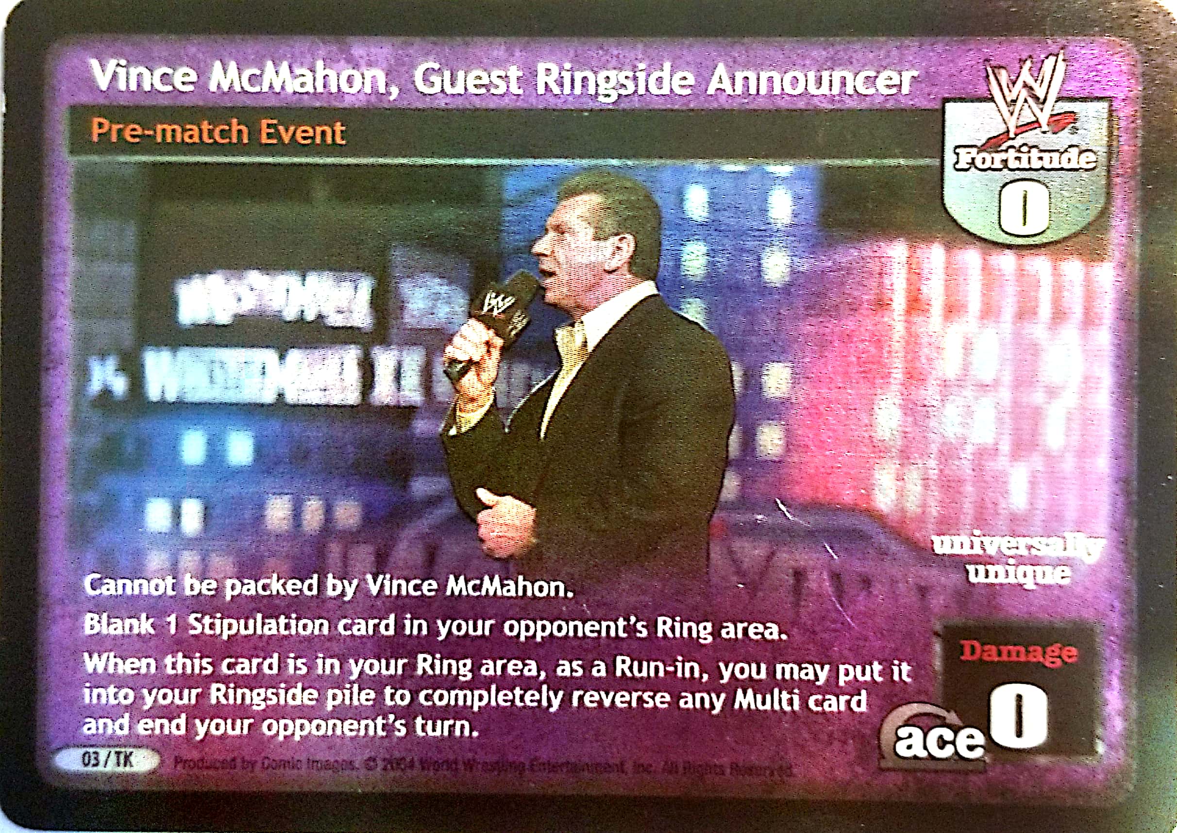 Vince McMahon, Guest Ringside Announcer